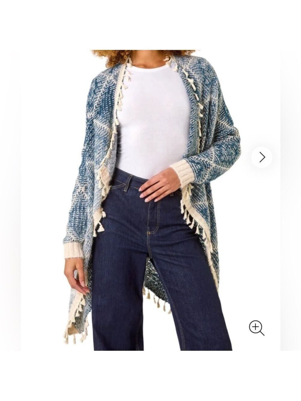 Fate Ombré Tassel Cardigan Size Medium